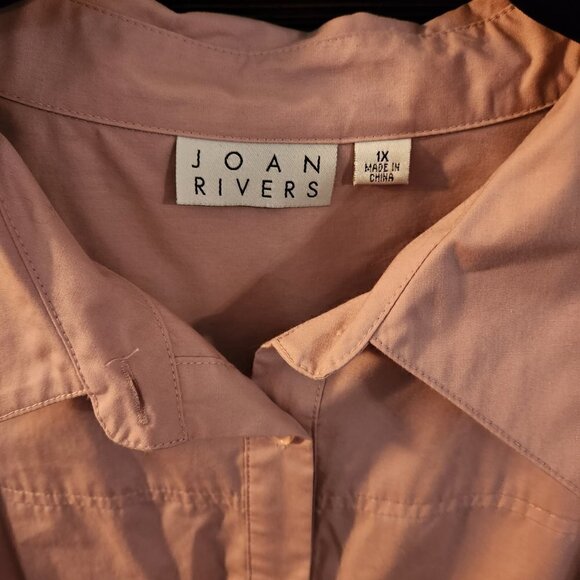 Joan Rivers Girlfriend Shirt Silky Chiffon 1X - Picture 2 of 5